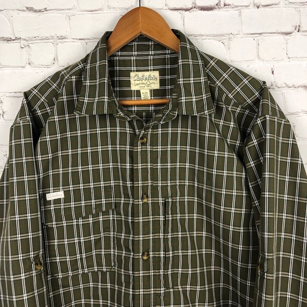 Caleba's Green Plaid Long Sleeve Men's Sz XL